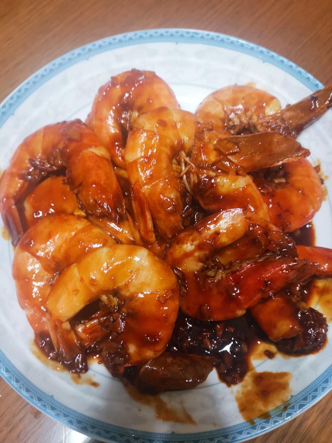 家庭版油焖大虾