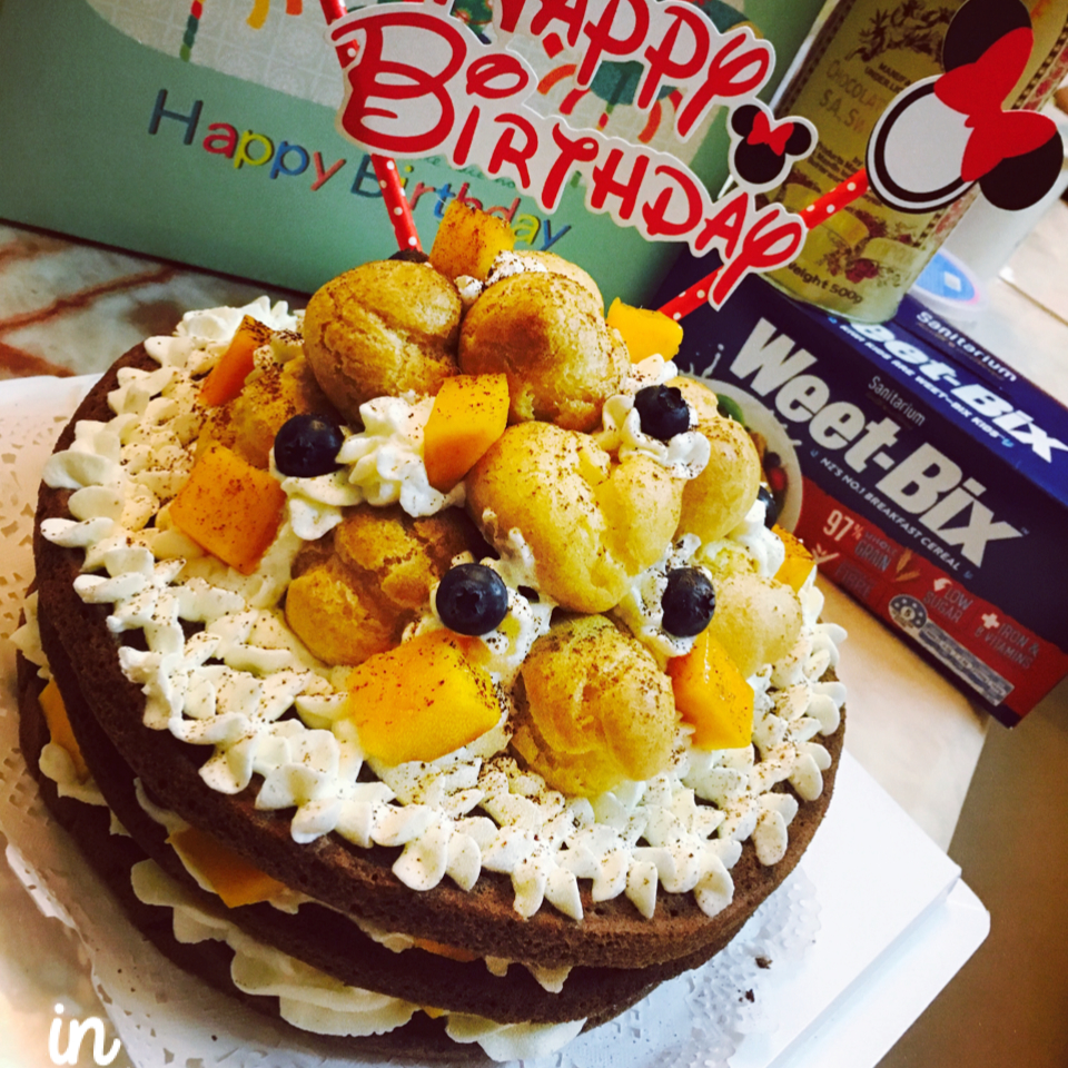 泡芙奶油球~巧克力装饰tip~简单蛋糕装饰~