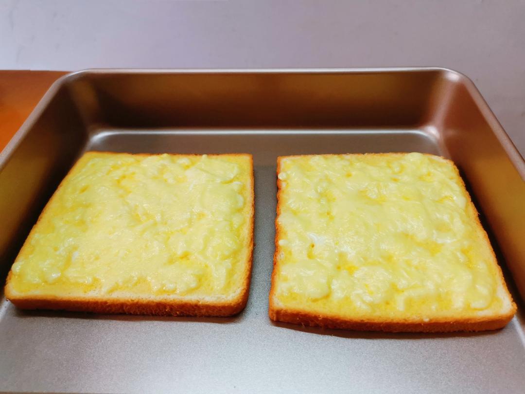 flora1210做的黄油芝士鸡蛋烤吐司片