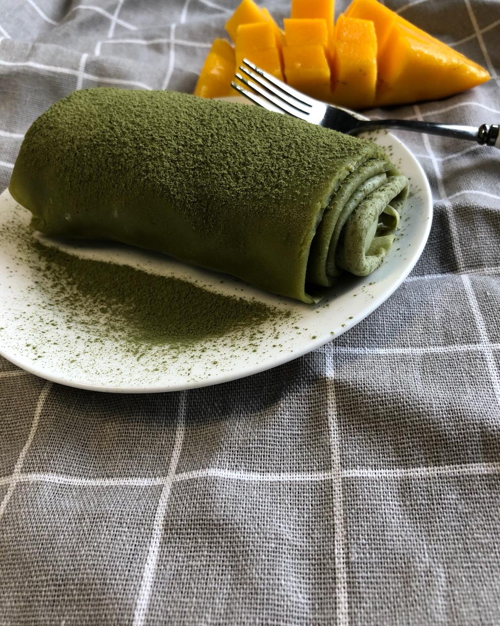 抹茶奶冻毛巾卷【曼食慢语】