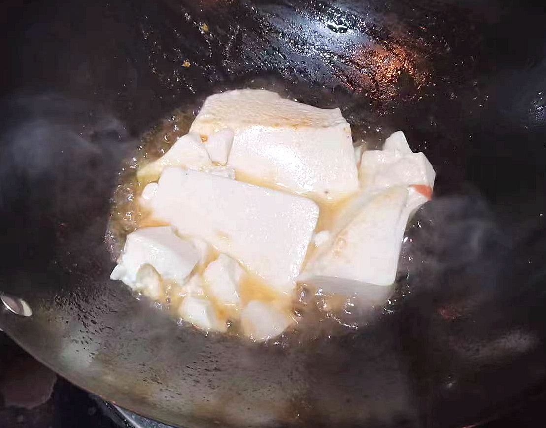 家常茄汁肉末烧豆腐的做法 步骤5