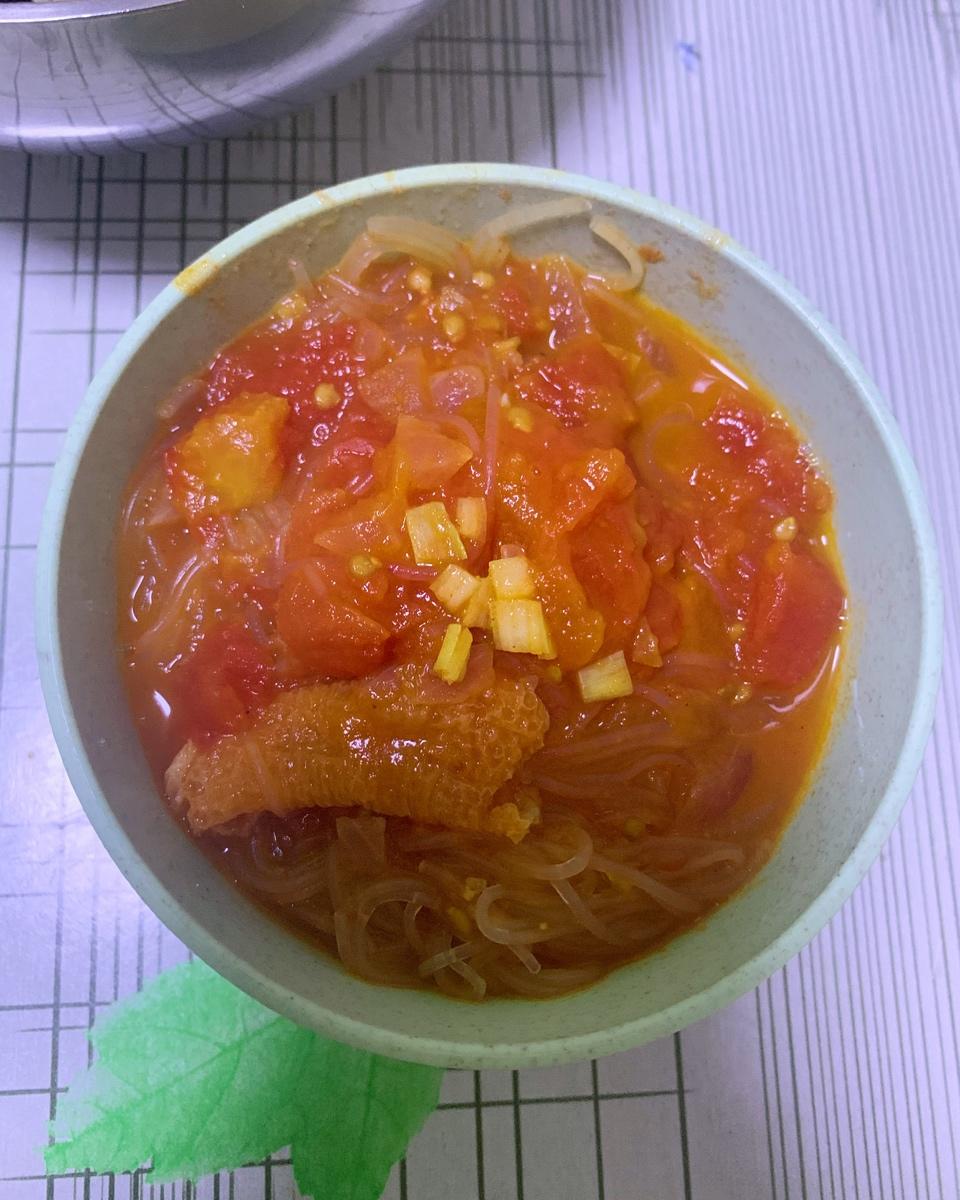 番茄丸子粉丝汤