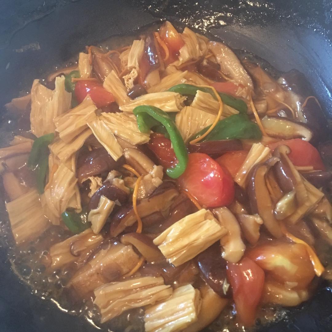 腐竹烧香菇