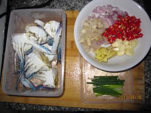 辣煮花蟹的做法 步骤2