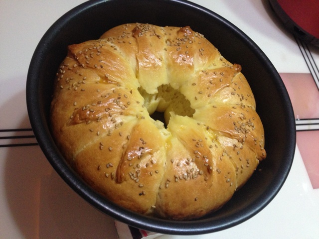 皇冠花朵面包（面包机版和面）