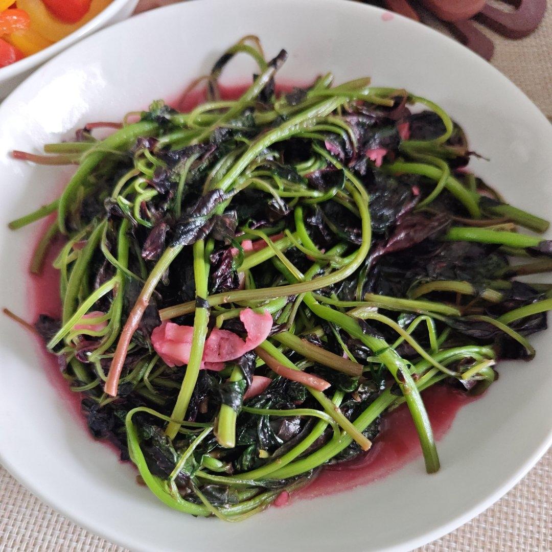 清炒红苋菜