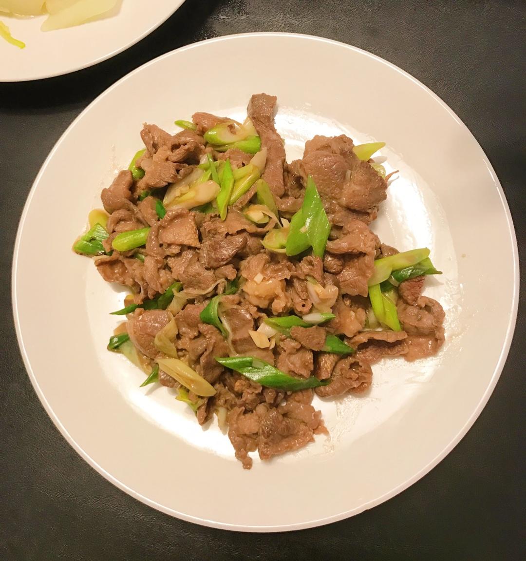 葱爆羊(牛)肉