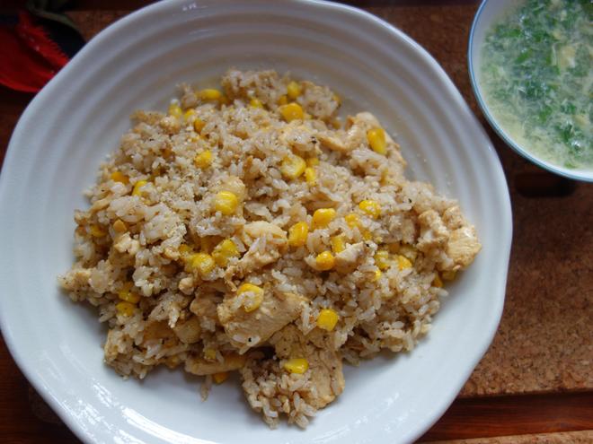 胡椒鸡肉芝士饭的做法