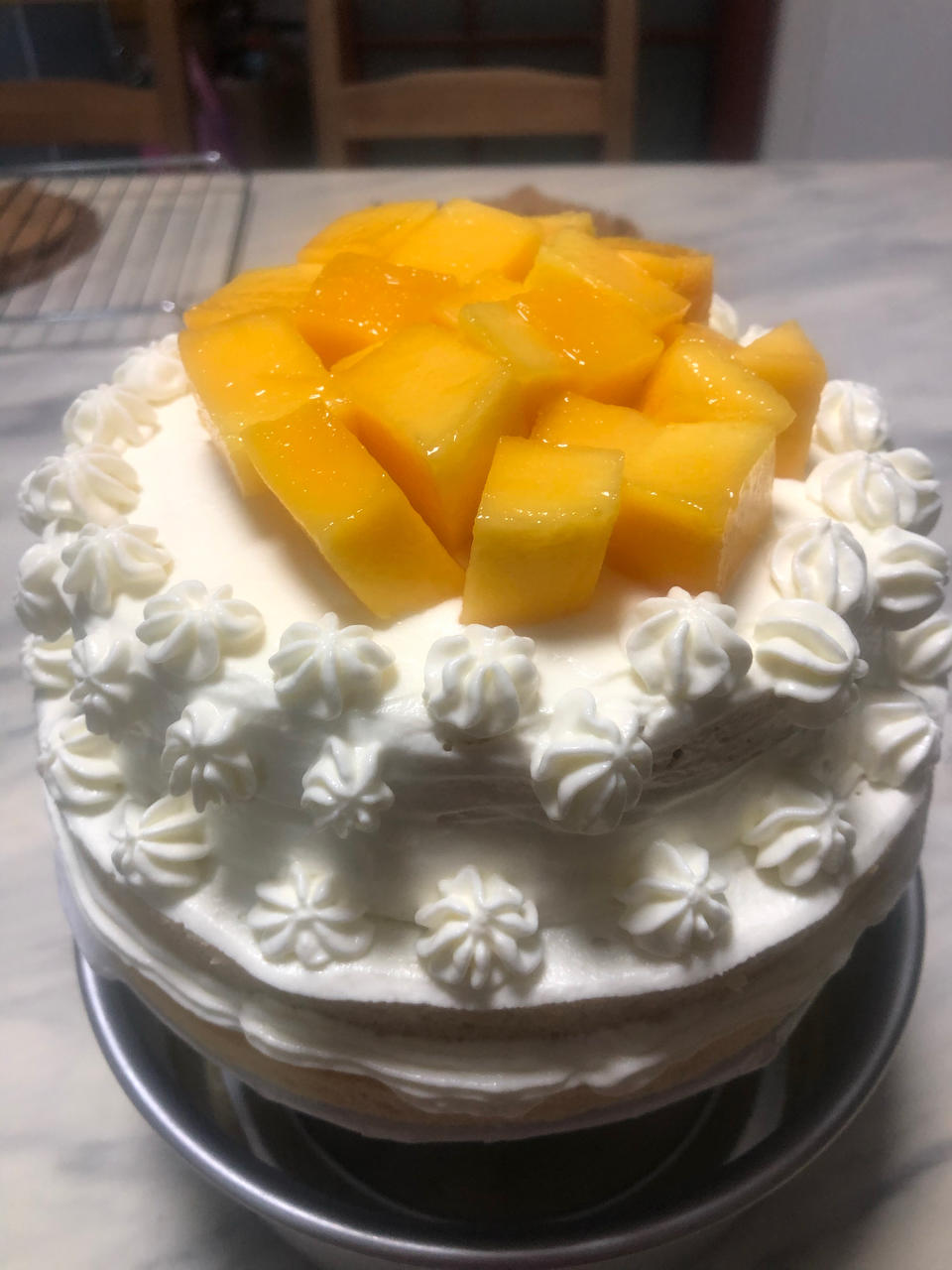 超简单‼️快手‼️的-芒果蛋糕(解救抹面手残党‼️烘焙新手必备)