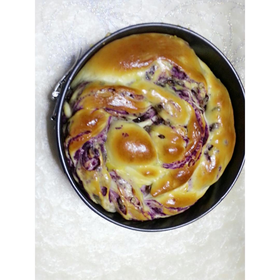 入门级不用揉出膜的手撕紫薯面包无黄油版