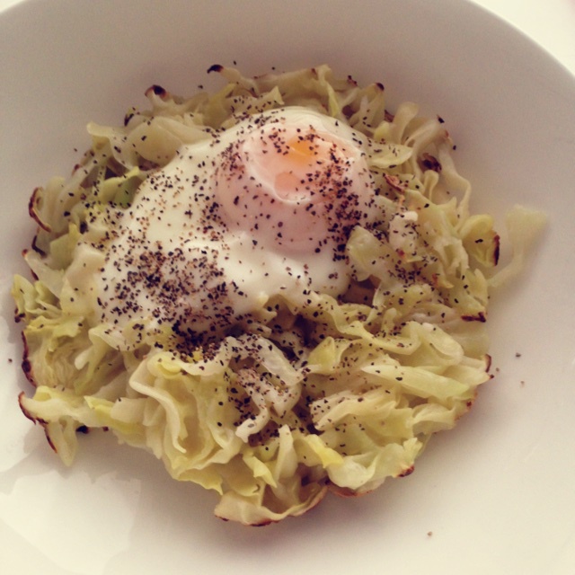 快手早餐料理-卷心菜烘蛋