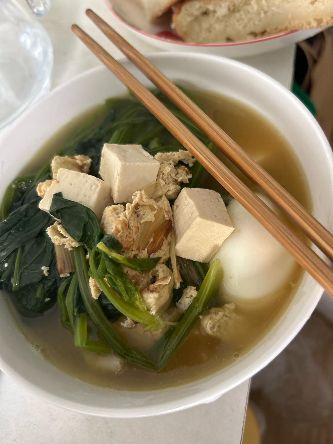 菠菜豆腐鸡蛋汤