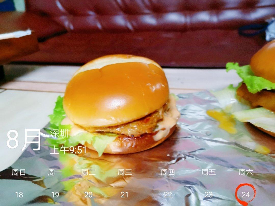 自制营养肉饼汉堡包