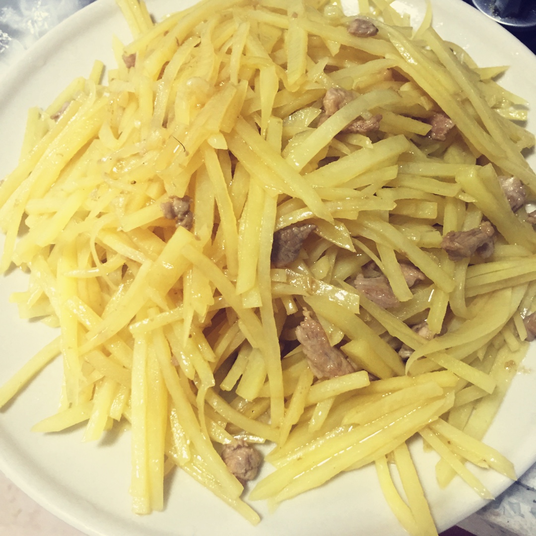 土豆丝炒肉