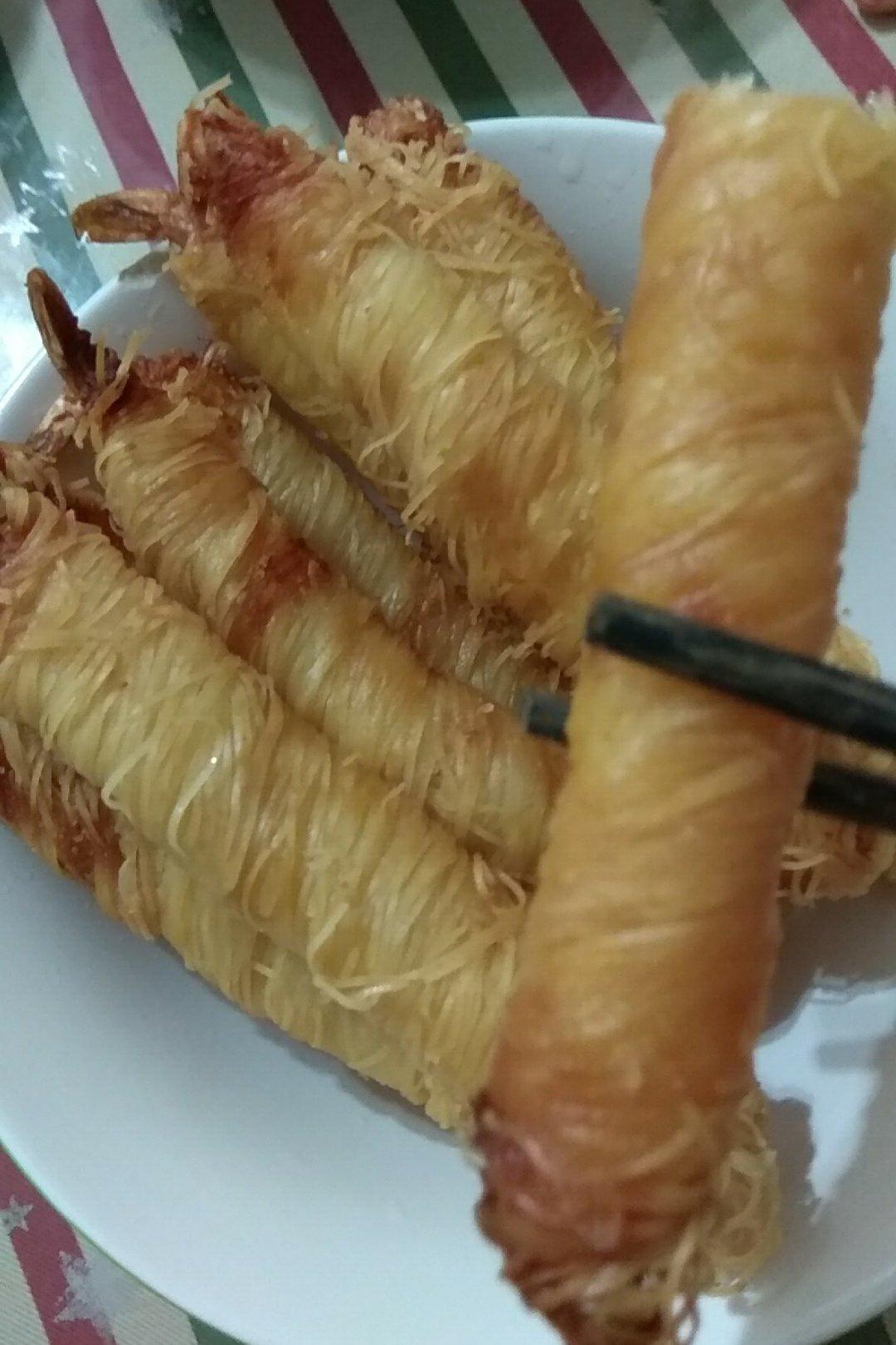 油炸面线虾
