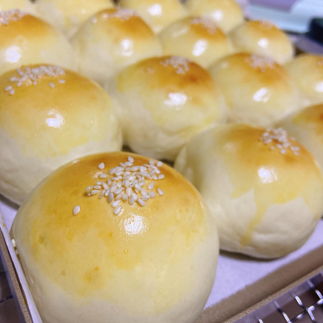 奶黄小餐包-一次发酵超好吃（附快手奶黄馅制作方法）