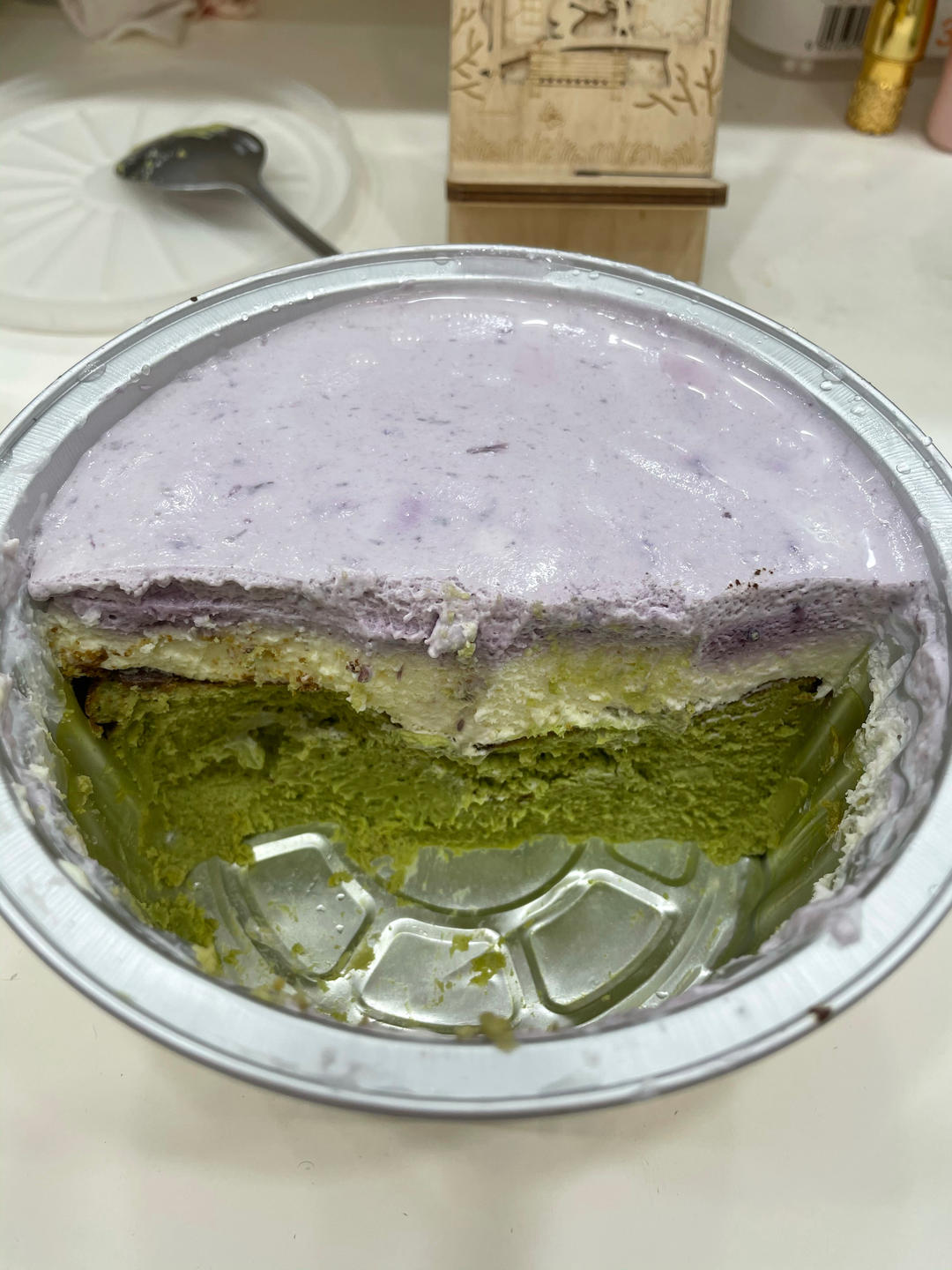 多重口感🫐蓝莓冻芝士慕斯蛋糕｜切块蛋糕