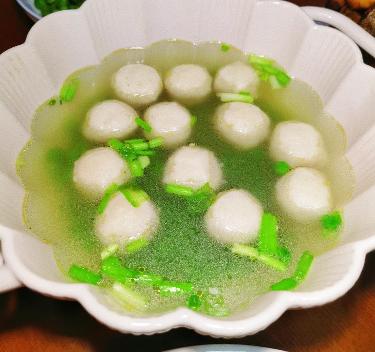 豌豆鱼丸汤的做法