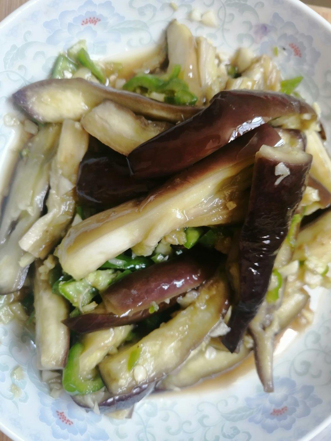 快手菜凉拌蒸茄子