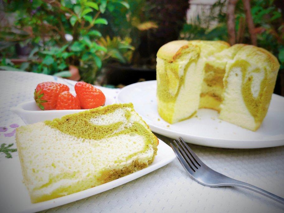 抹茶大理石戚风蛋糕