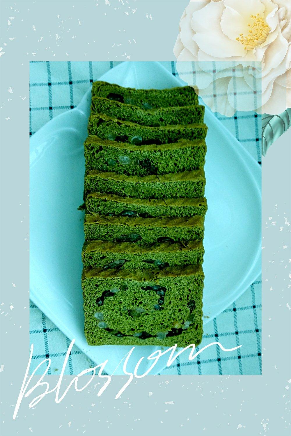 抹茶蜜豆土司