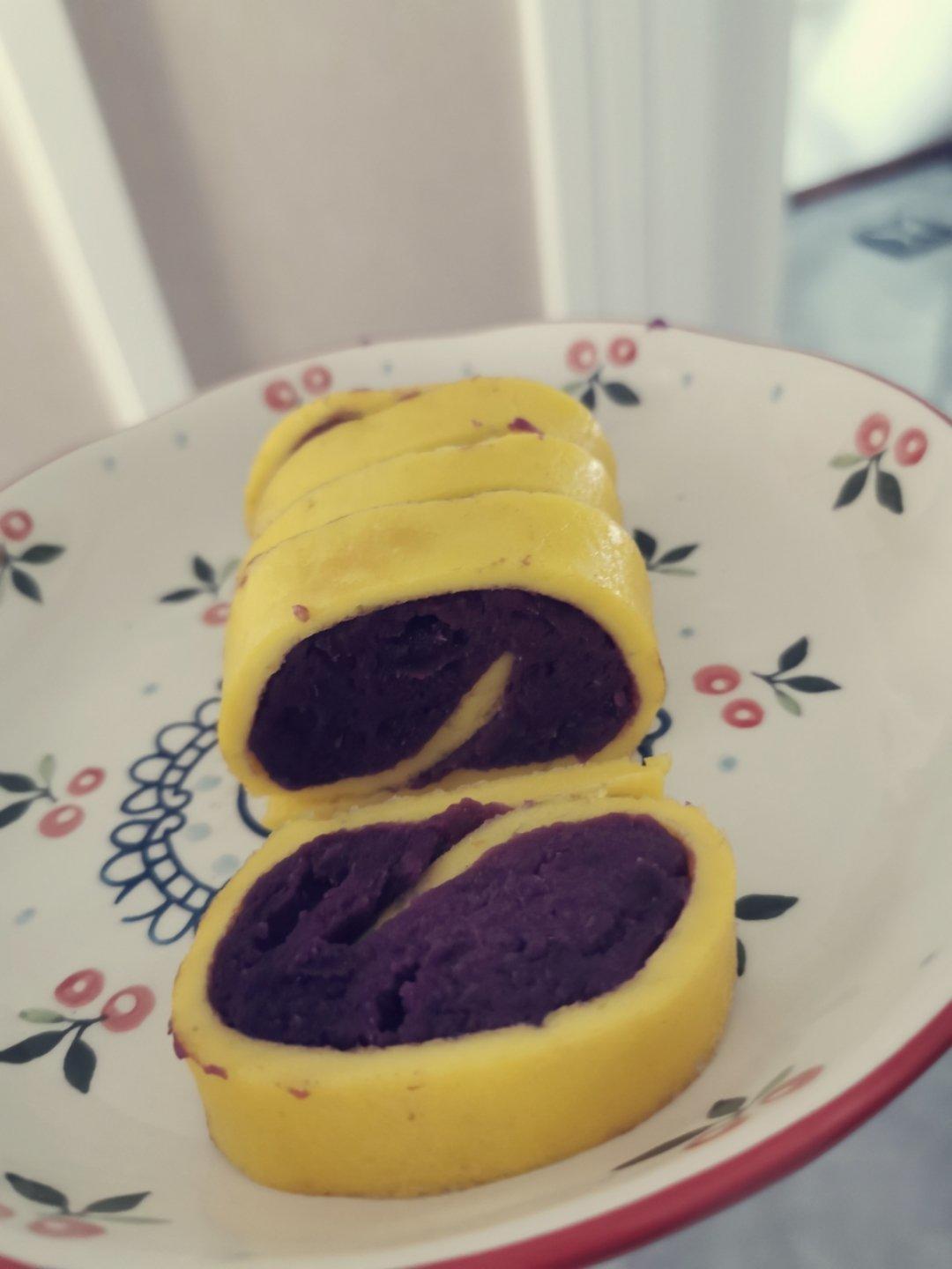 低卡低脂减肥餐！【奶香紫薯鸡蛋卷】