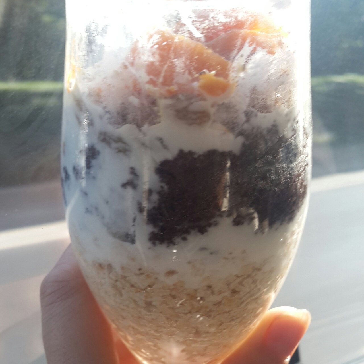 超流行的隔夜燕麦酸奶！！