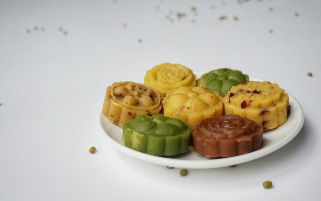 花样绿豆糕