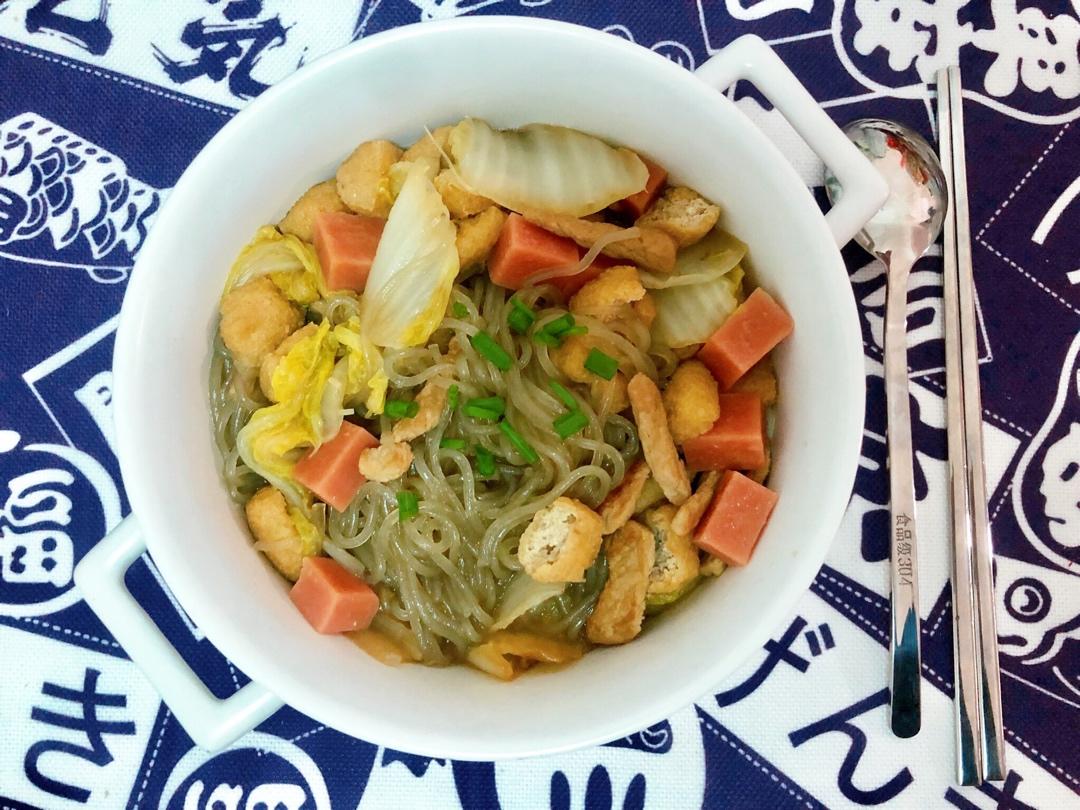 白菜粉丝炖豆泡