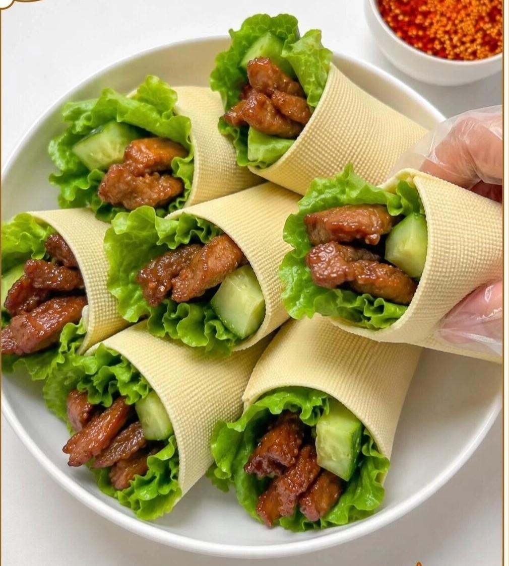 瘦肉豆皮卷