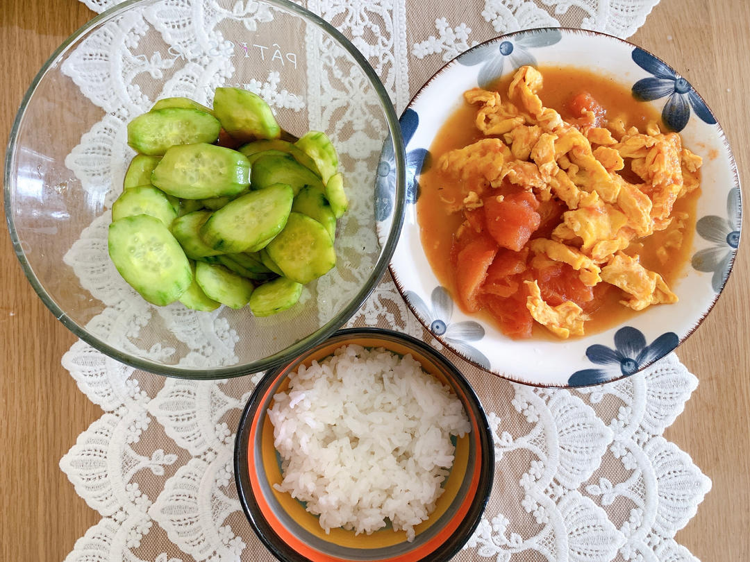 番茄炒鸡蛋（超浓的番茄味）