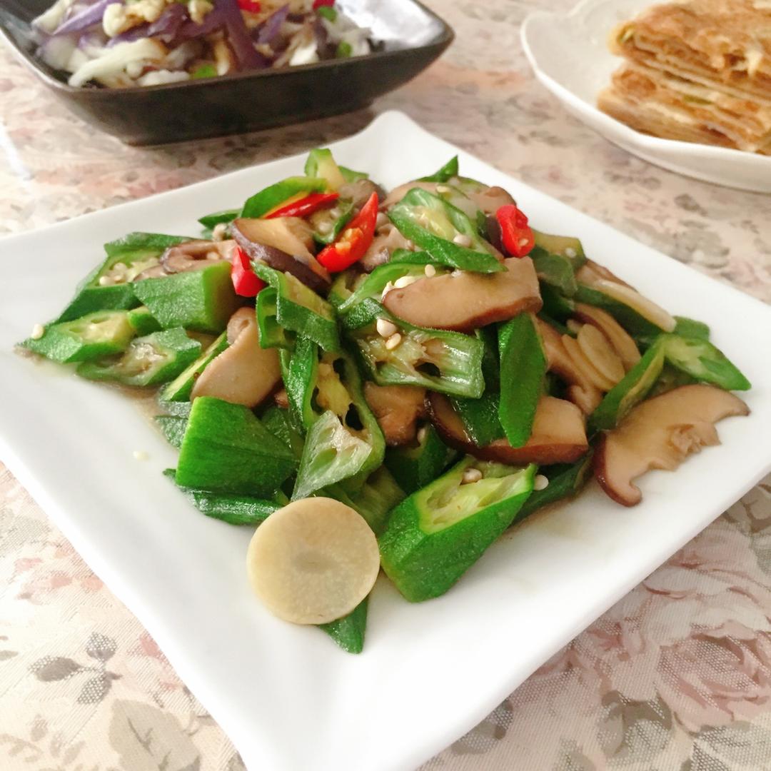 秋葵5种吃法之一蚝油秋葵【曼达小馆】