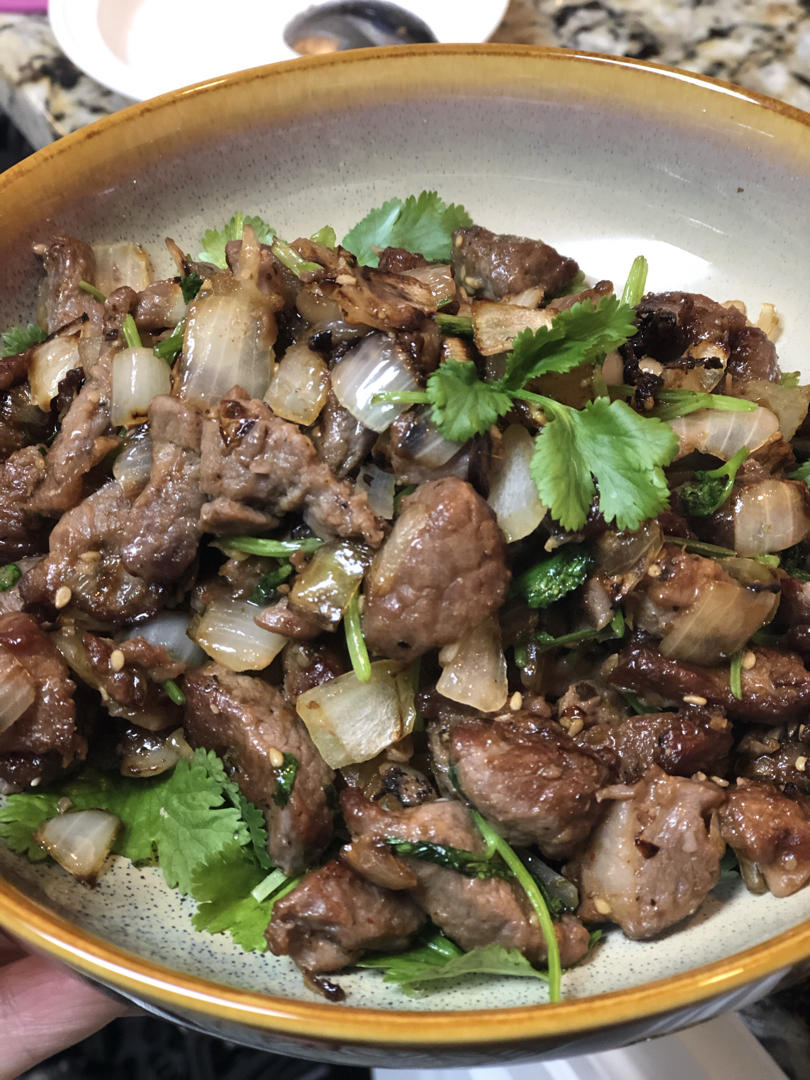 国宴大厨老饭骨的孜然羊肉空气炸锅版
