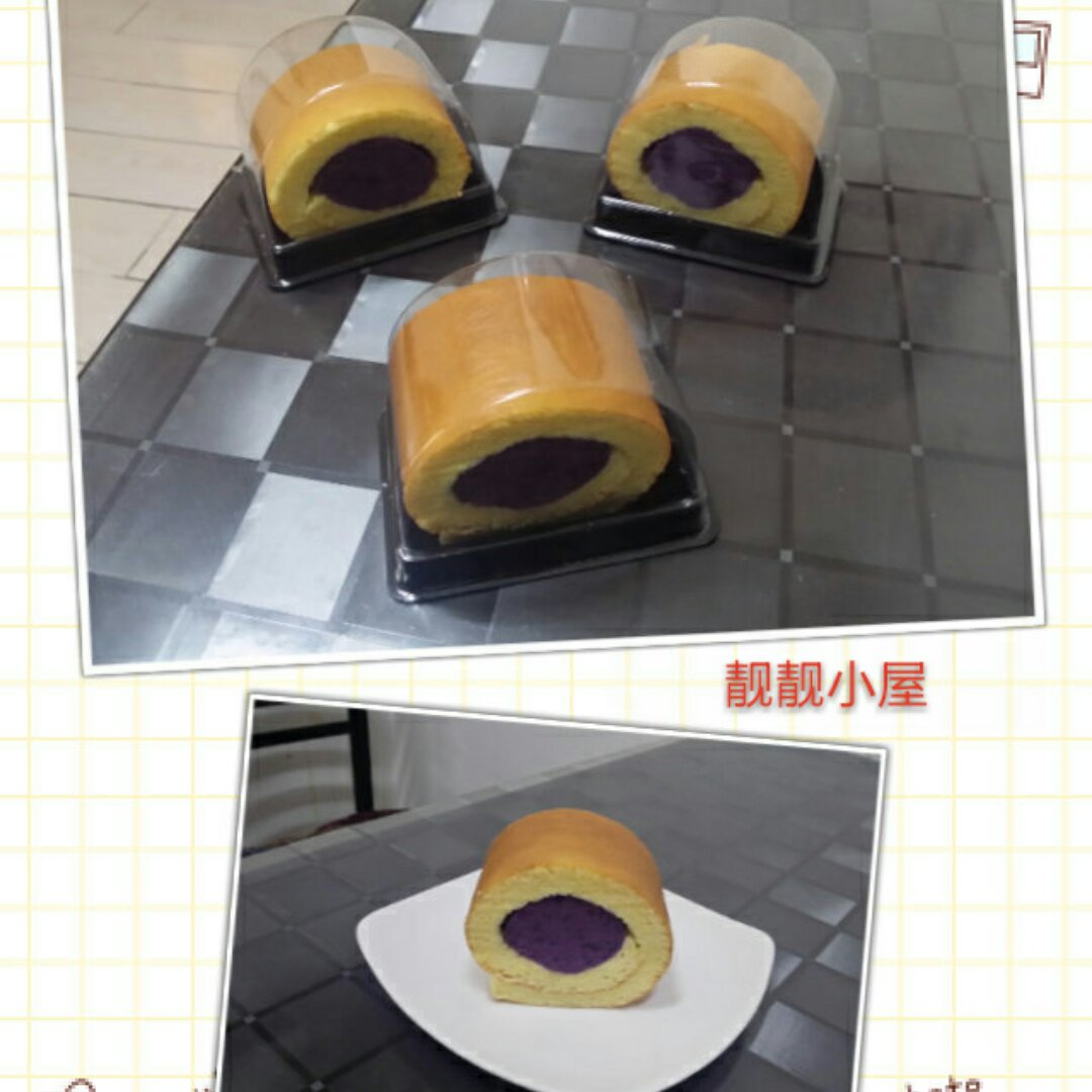 香芋紫薯蛋糕卷