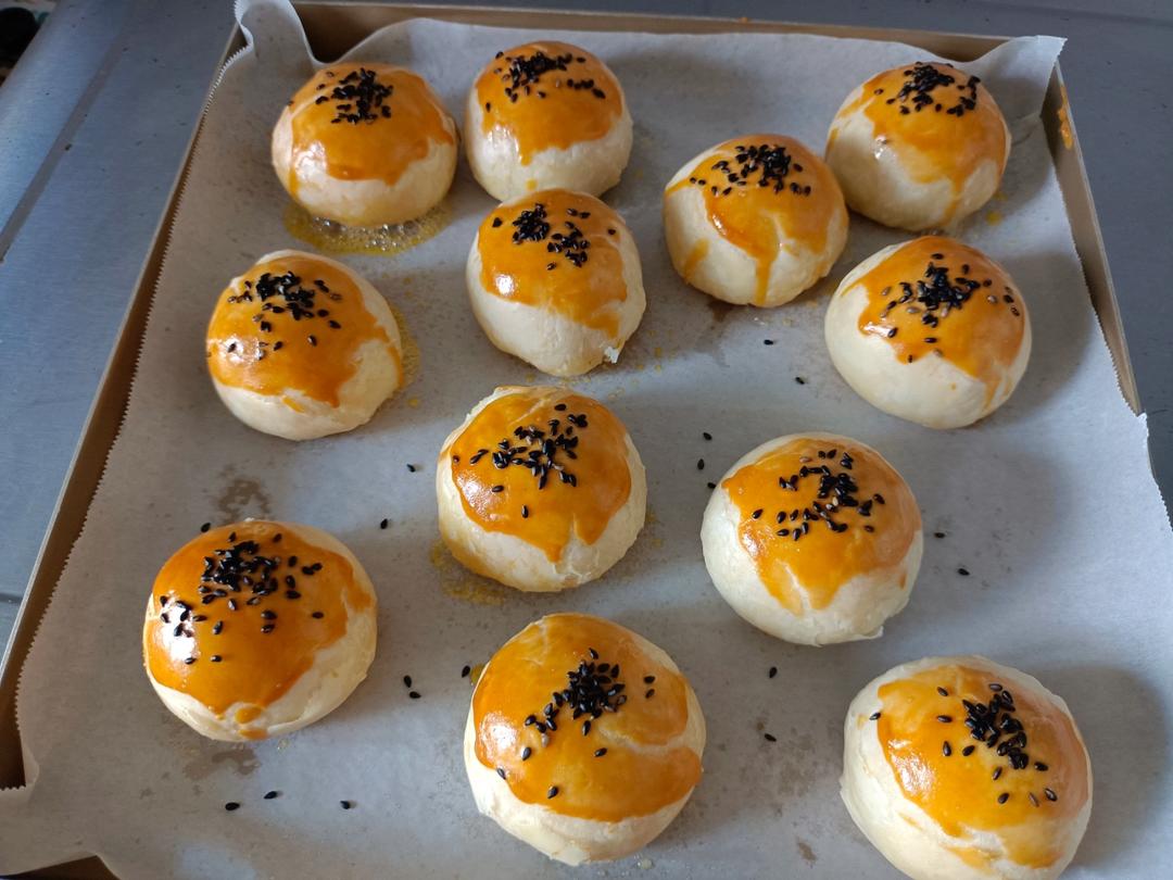 超简单 免揉 酥掉渣的蛋黄酥(超详细附全程视频)不破酥『万能酥皮』