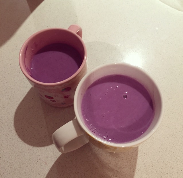 mseva做的紫薯牛奶