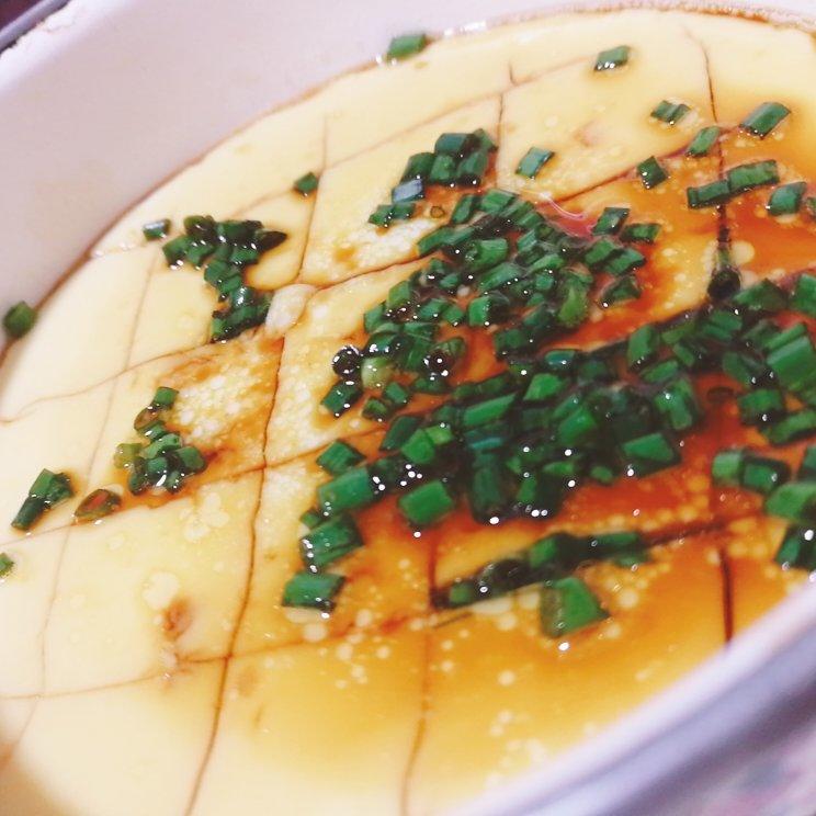 嫩滑水蒸蛋❗️简单几步就能做❗️❗️巨好吃～