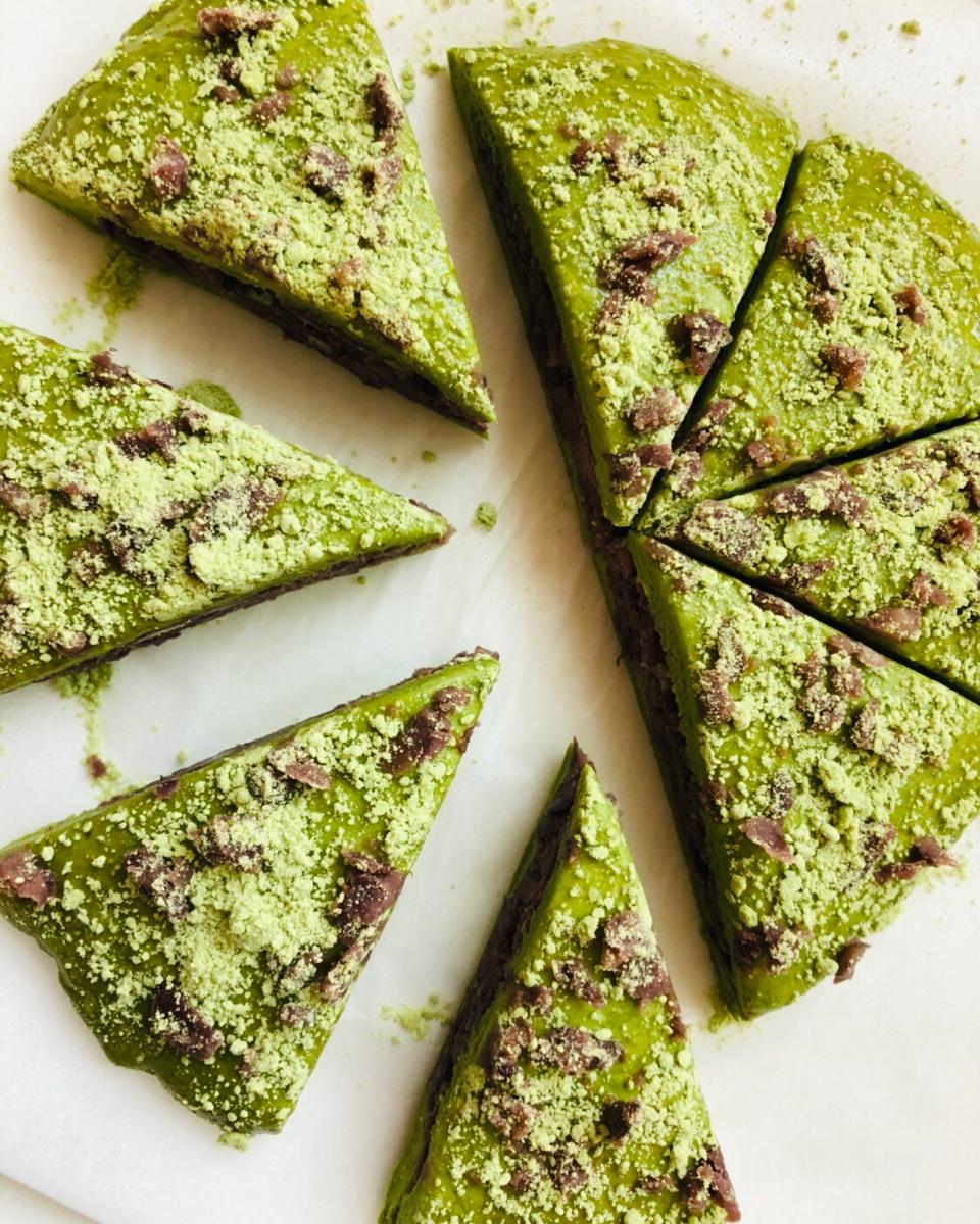 抹茶红豆沙千层司康