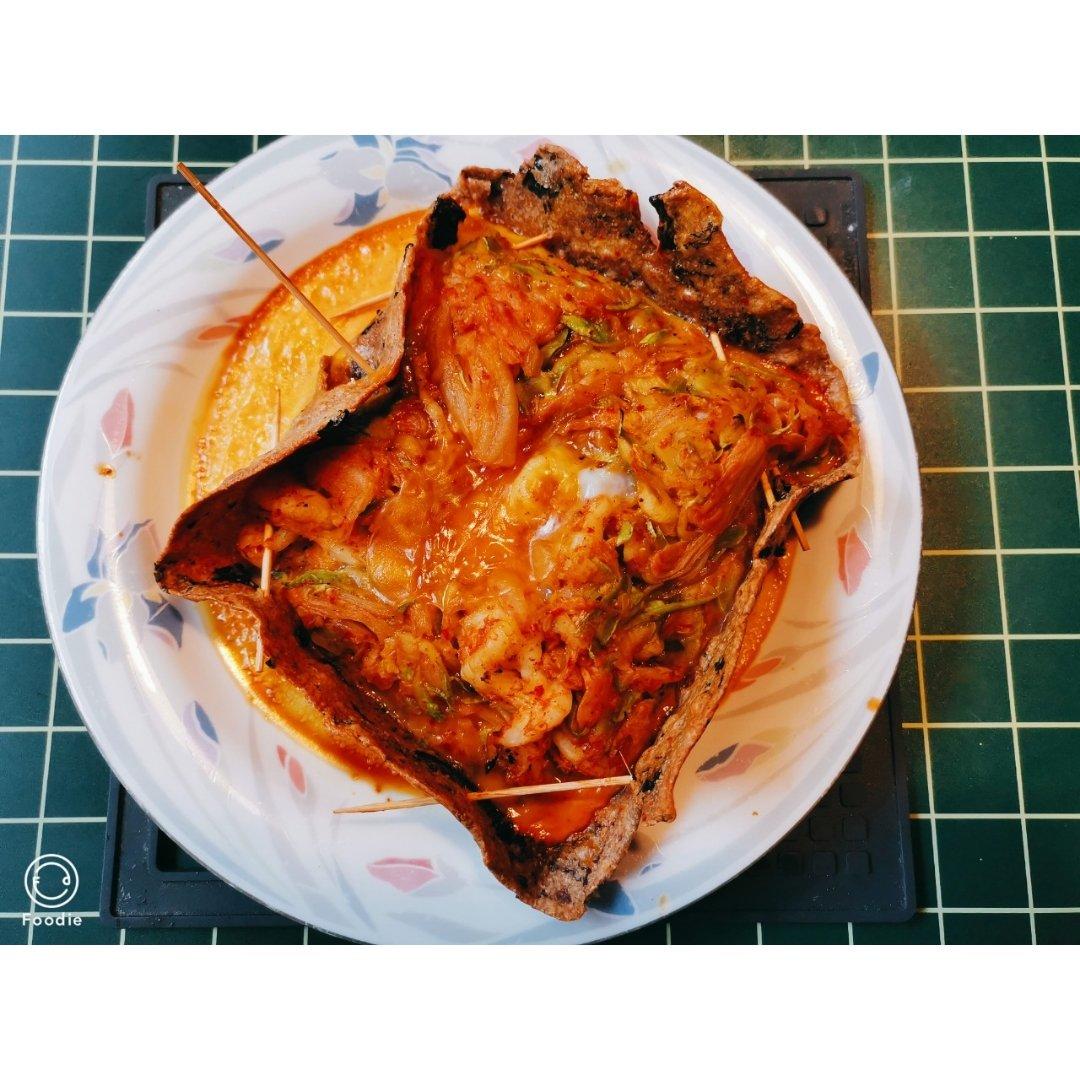 网红全麦口蘑培根烤蛋饼&辣鸡泡菜芝士焗蛋饼【健康一手握】