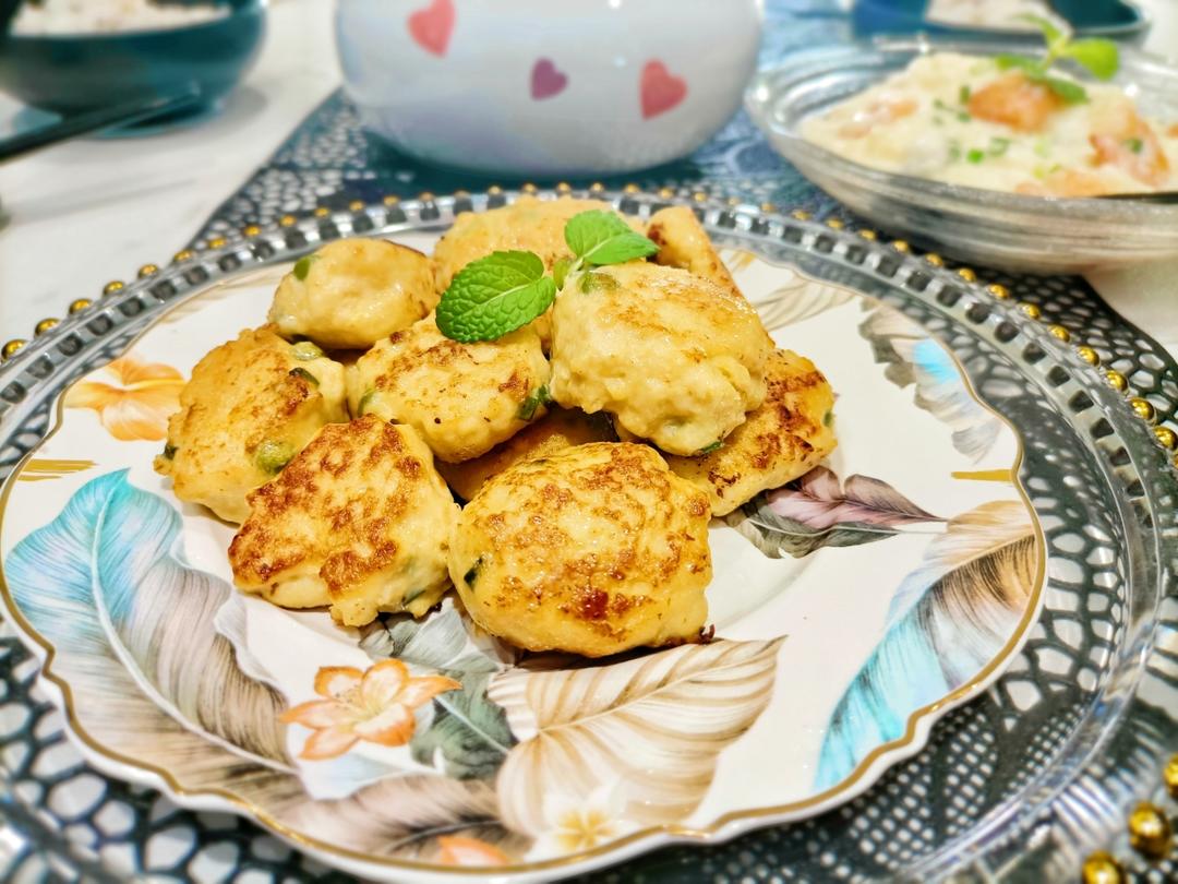 【阿城的玉米鸡肉煎饼】