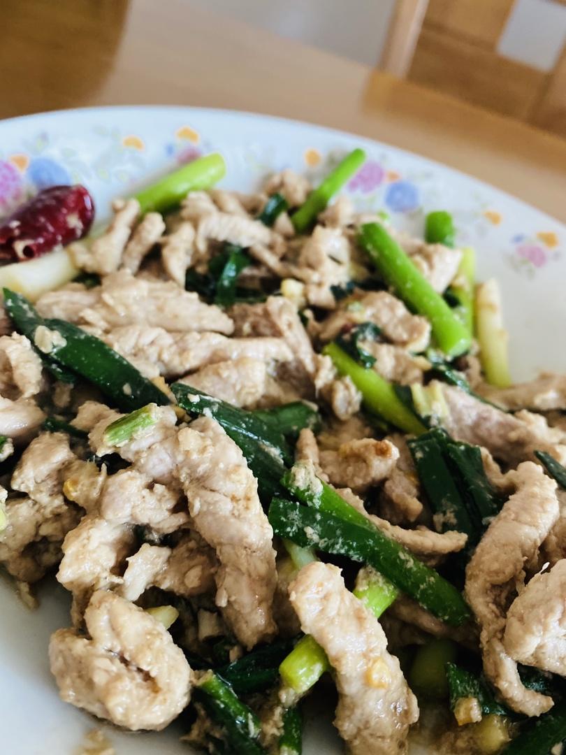 蒜苗炒肉
