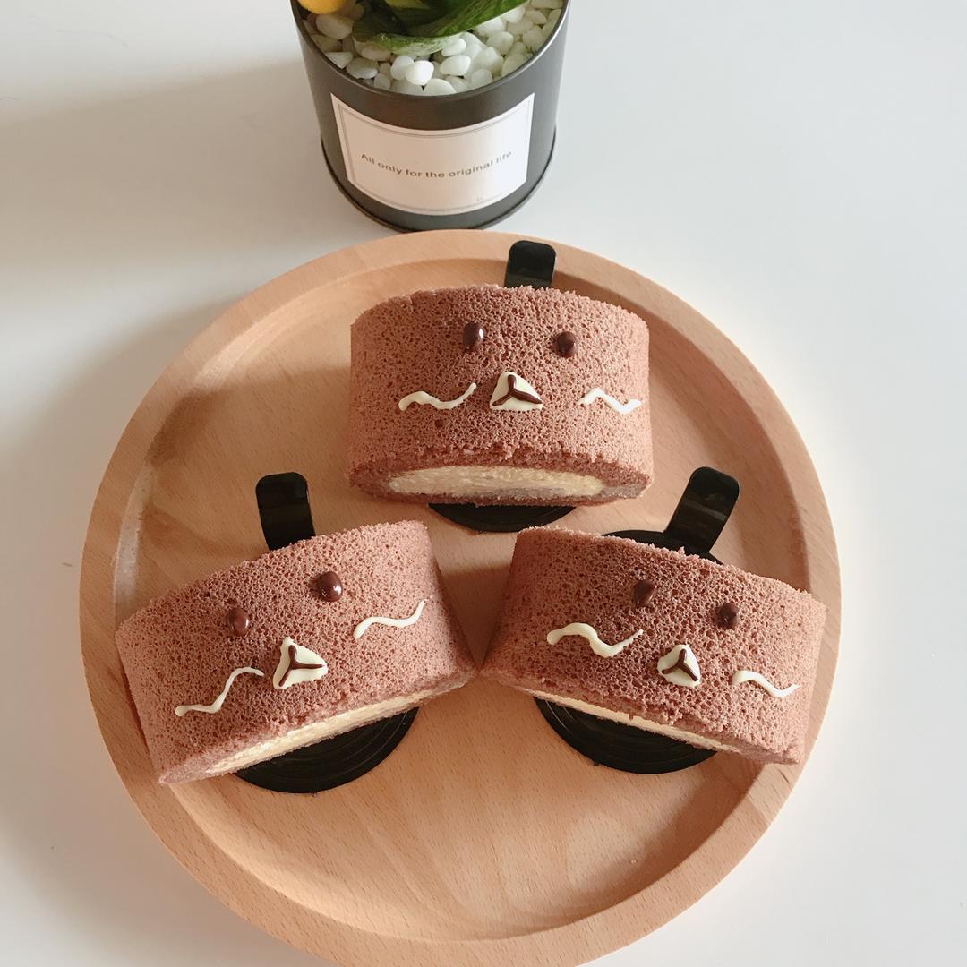 超浓郁卷不裂的巧克力蛋糕卷