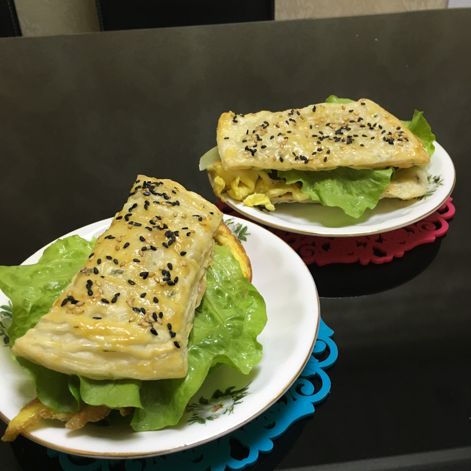 海贼女王55做的培根蛋法风烧饼