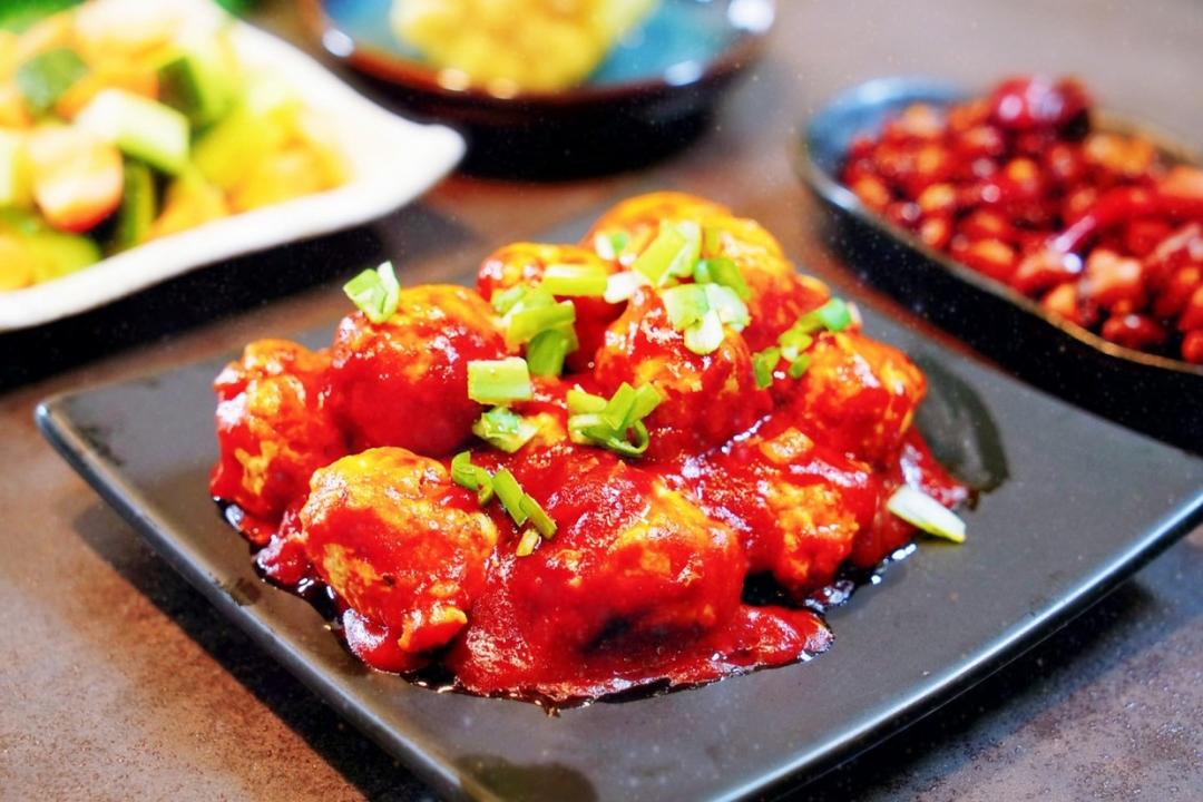 酸酸甜甜【茄汁鸡肉丸】