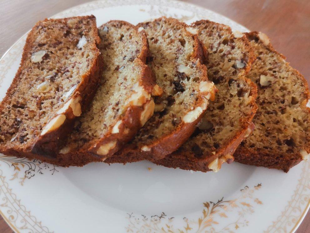 香蕉核桃蛋糕（低油少糖健康版）