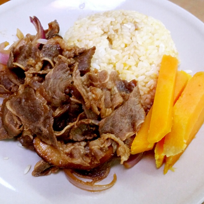 躲在撒哈啦等雨的猫做的吉野家牛肉饭