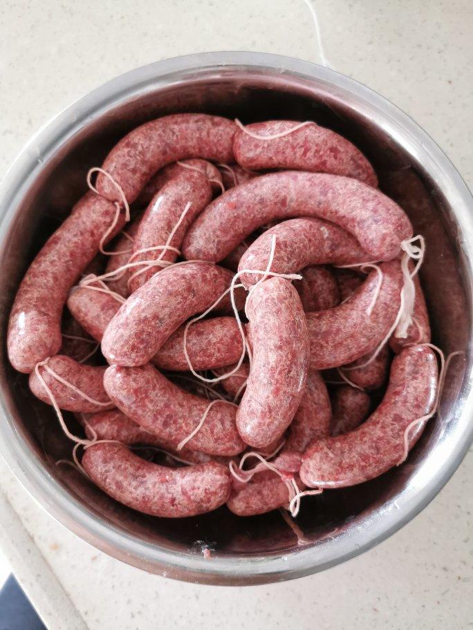 🐂自制黑椒脆皮肠（牛肉肠）by pink-rabbit