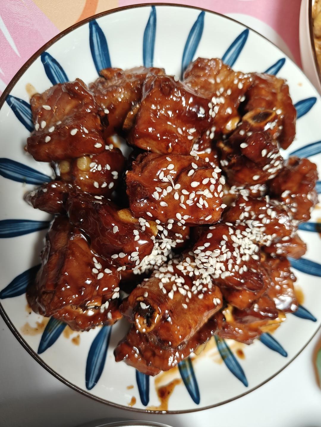 梅酱桂花排骨的做法