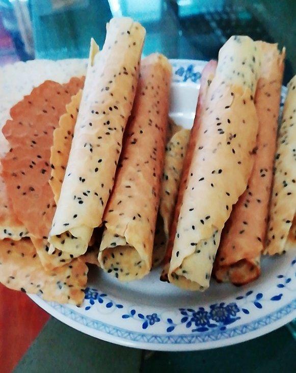 简单快手 | 香酥芝麻鸡蛋卷