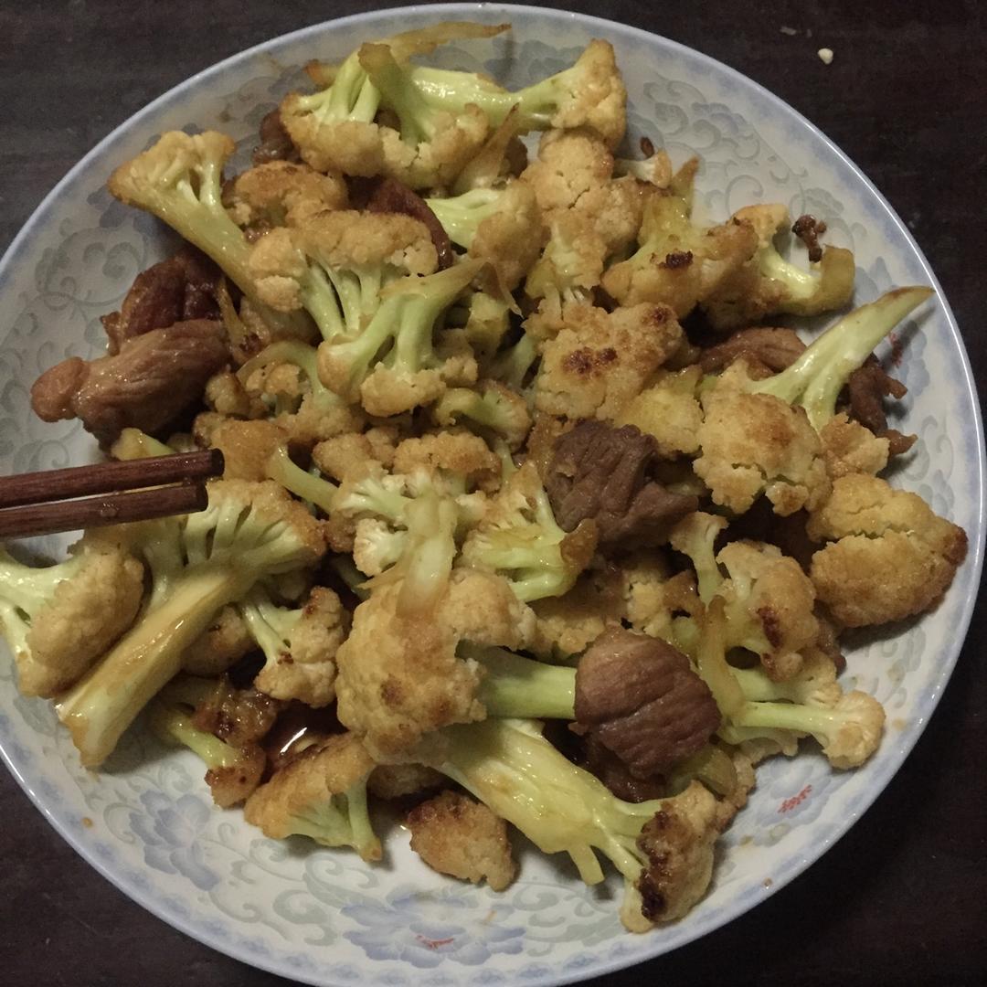 老丁的私房菜-干锅花菜